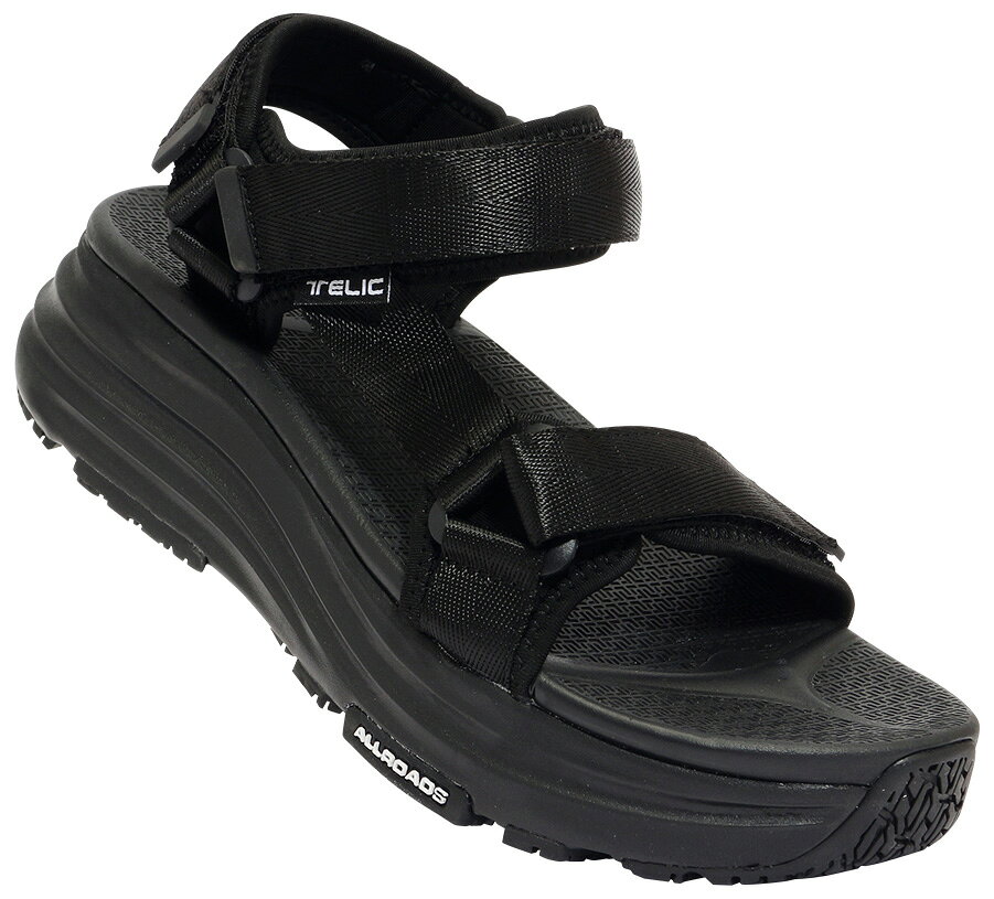 TELIC リカバリーサンダル Black・サイズ：US4 22cm ALLROADS-S4-BK-US4