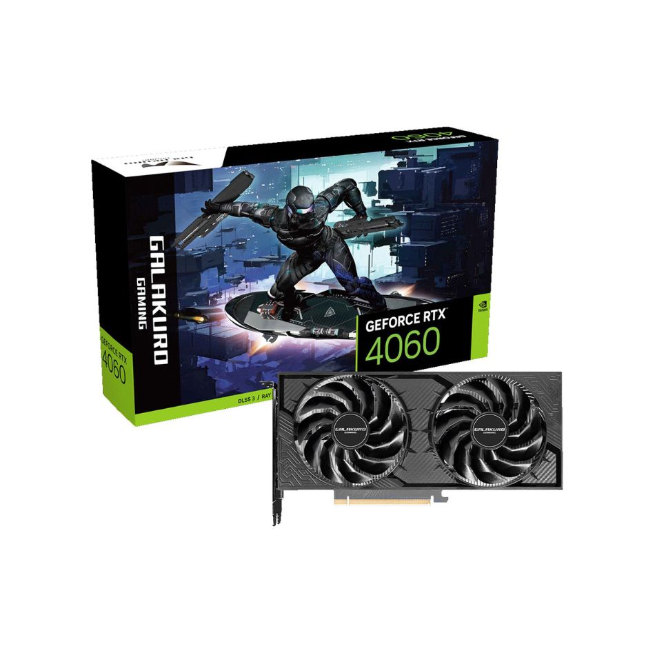 GALAKURO GAMING グラフィックボード GG-RTX4060-E8GB/OC/DF3