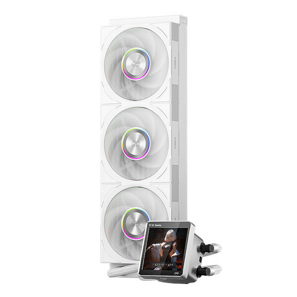 PCCOOLER｜ピーシークーラー 水冷CPUクーラー 120mmファンx3 LGA115X/1200/1700/1851/20XX・AM4/AM5 DT360 ARGB WHITE ホワイト DT360-ARGB-WH