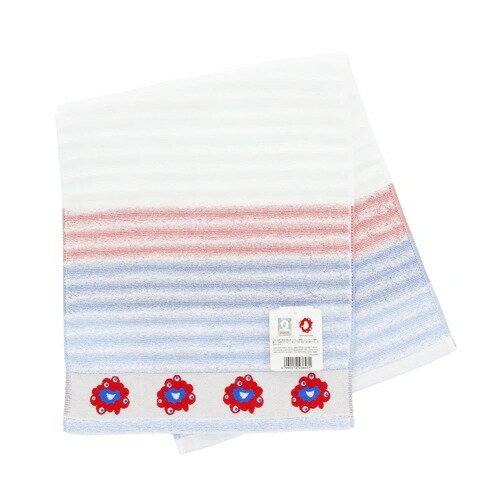 ミャクミャク ロングタオル 無撚糸パイルジャカードフェイスタオル ウェーブ 2025大阪 関西万博 丸眞 汗拭きタオル