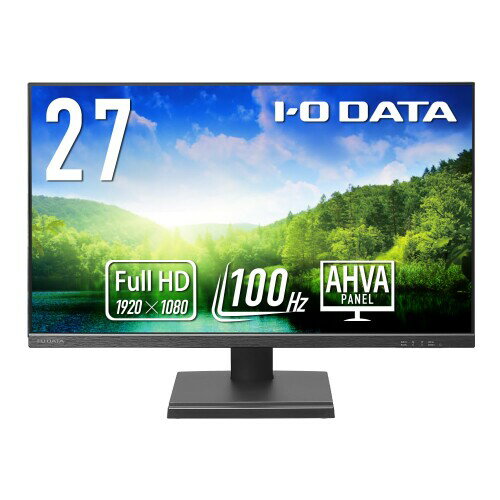 IODATA EX-D272SA ワイド液晶ディスプレイ 27型/ 1920×1080/ HDMI、DisplayPort/ ブラック/ スピーカー：あり/ 100Hz対応で視認性アップ！