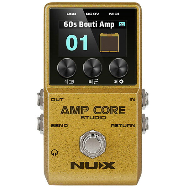 (セール品)NUX / Amp Core Studio -Amp Modeler & IR Pedal- ニューエックス(国内正規品)