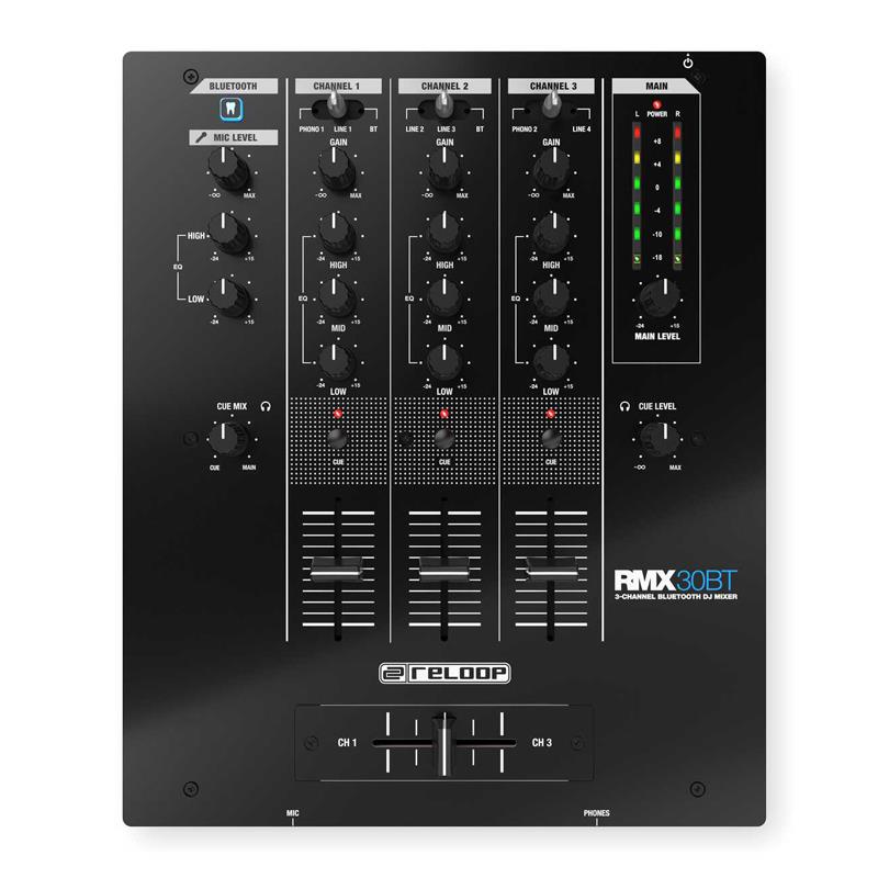 Reloop リループ RMX-30 BT DJミキサー Bluetooth入力機能搭載 3ch