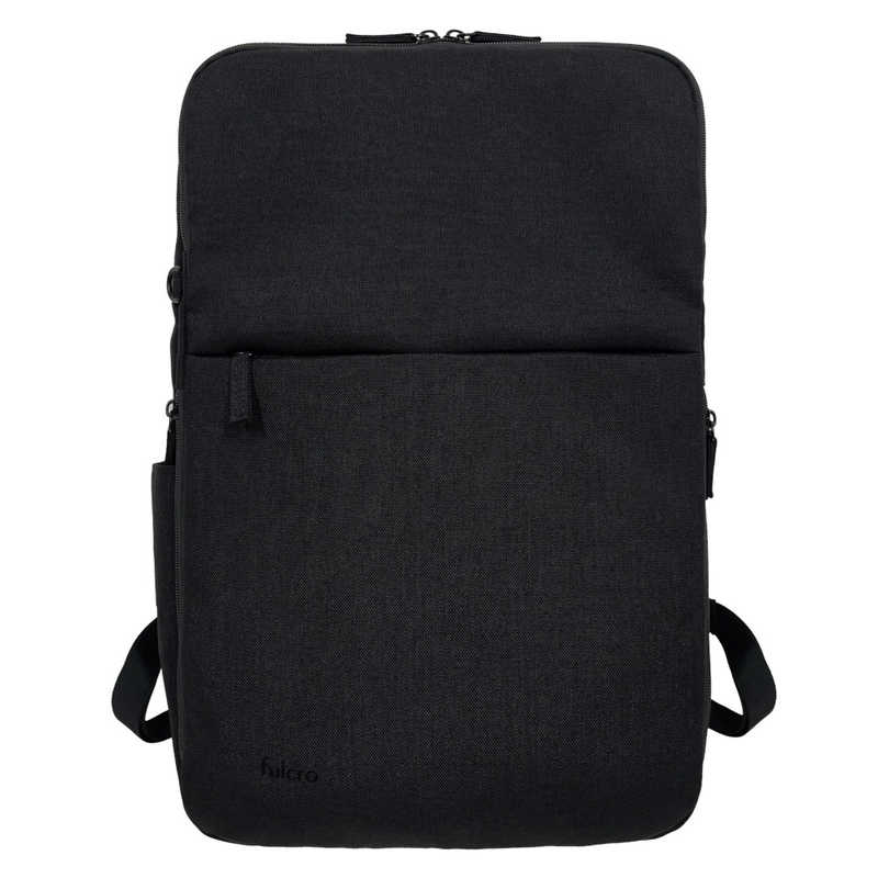 Fulcro｜フルクロ カジュアルリュック ビジネスリュック 17L PC対応 15inch A4 撥水 ブラック fma-0035-BK