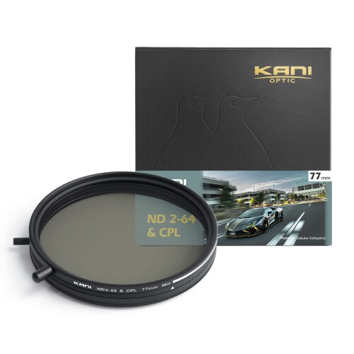 KANI 77mm 可変NDフィルター ND2-64+CPL