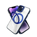 シズカウィル iPhone14 ケース カバー MagSafe対応 スマホリング メタル 耐衝撃 ハイブリッド9 1個 ブルー APIP14HI9BL