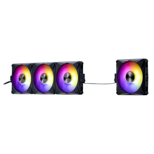 エイデータ｜ADATA ケースファンx4 120mm /2000RPM ＋コントローラー XPG HURRICANE MAG 120 ARGB PWM ブラック HURRICANEMAG120ARGBPWM4C-BKCWW