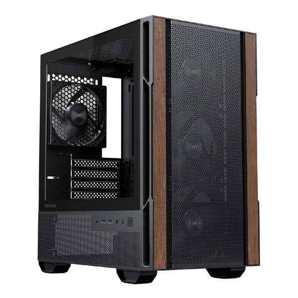 OKINOS｜オキノス PCケース Micro ATX /Mini-ITX ブラック Cypress 3 Wood