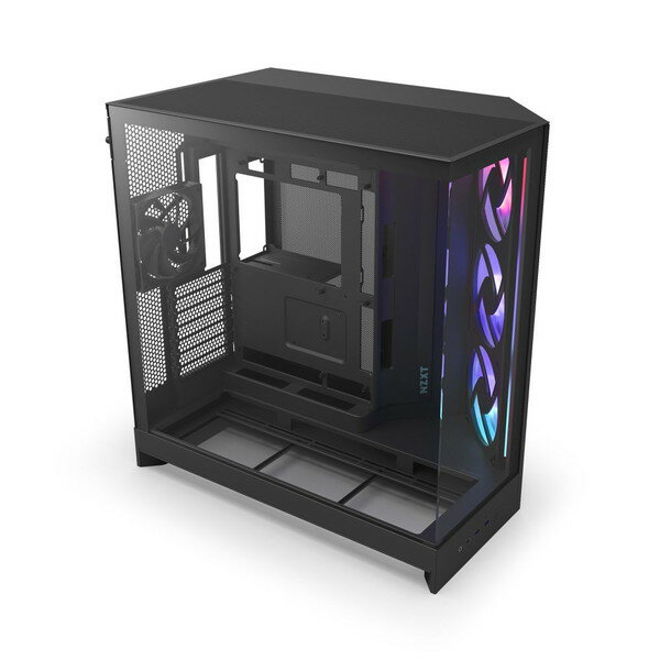 NZXT PCケース ATX /Micro /Extended /Mini-ITX H9 FLOW RGB 2025 ブラック CM-H92FB-R1