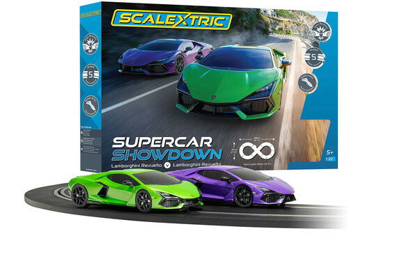 新品 SCALEXTRIC SLOT CAR ランボルギーニ 1/32 楽天市場】Scalextric 1/32 スーパーカー Showdown レースセット
