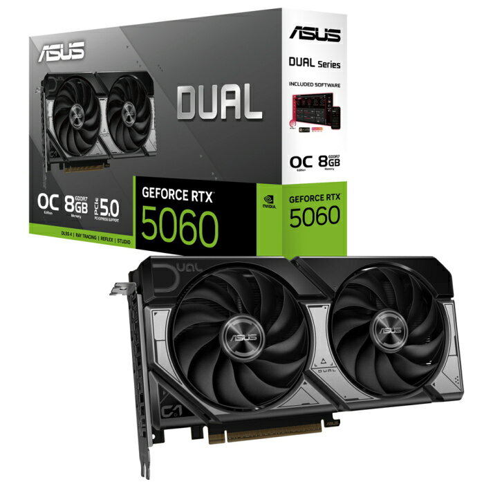 ASUS グラフィックボード DUAL-RTX5060-O8G