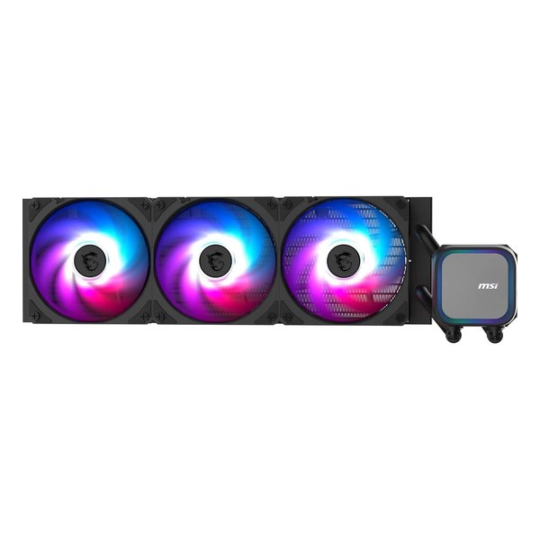 MSI｜エムエスアイ 水冷CPUクーラー 120mmファンx3 LGA1851/1700・AM5/AM4 ブラック MAG CORELIQUID A13 360