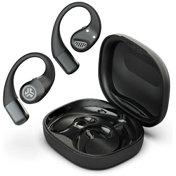 JLAB｜ジェイラブ 完全ワイヤレスイヤホン Epic Open Sport True Wireless Earbuds Black EBEPOPSPRTBLK50WEB ワイヤレス 左右分離 /オープンイヤー型 /Bluetoo…