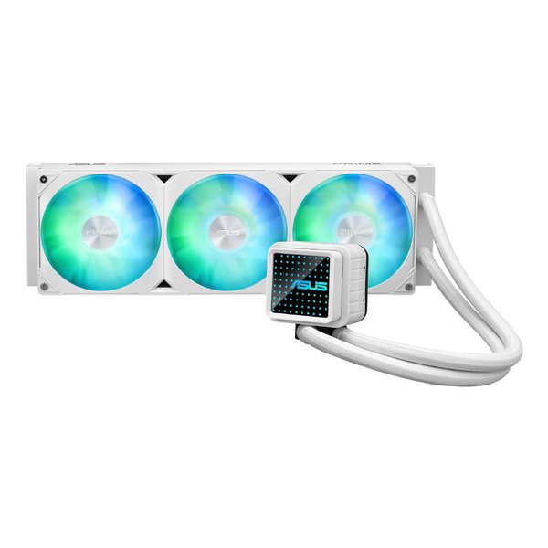 ASUS｜エイスース 水冷CPUクーラー 120mmファンx3 LGA1851/1700/1200/115x・AM5/AM4 Prime LC 360 ARGB White Edition ホワイト