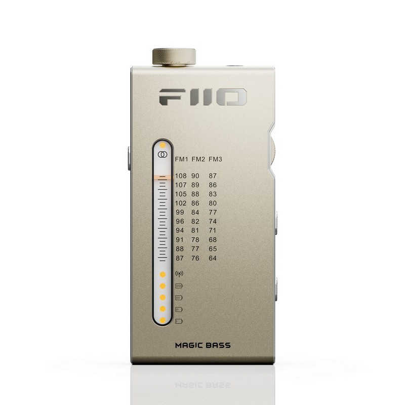 FiiO フィーオ FIO-RR11-G ゴールド ポータブルFMラジオ 64～108MHz 厚さ13mm 超薄型 ワイドFM対応 MAGIC BASS機能搭載