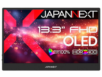 JAPANNEXT ジャパンネクスト 有機ELモバイルディスプレイ 13.3型/1920×1080/mini HDMI×1、USB