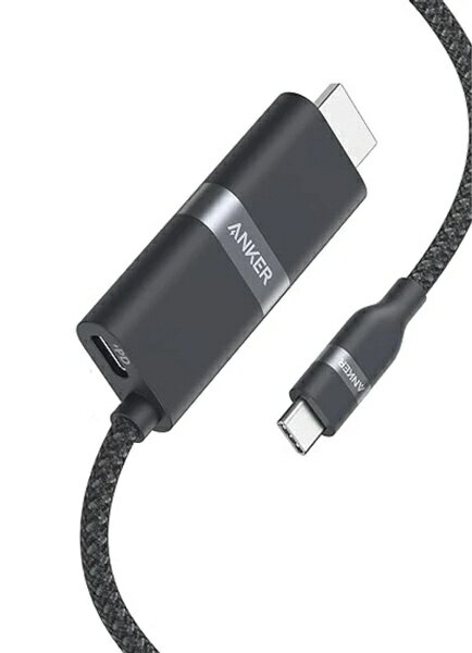 アンカー・ジャパン A87E1011 Anker Nano USB-C ＆ HDMI ケーブル 4K 高耐久ナイロン 140W 0.9m