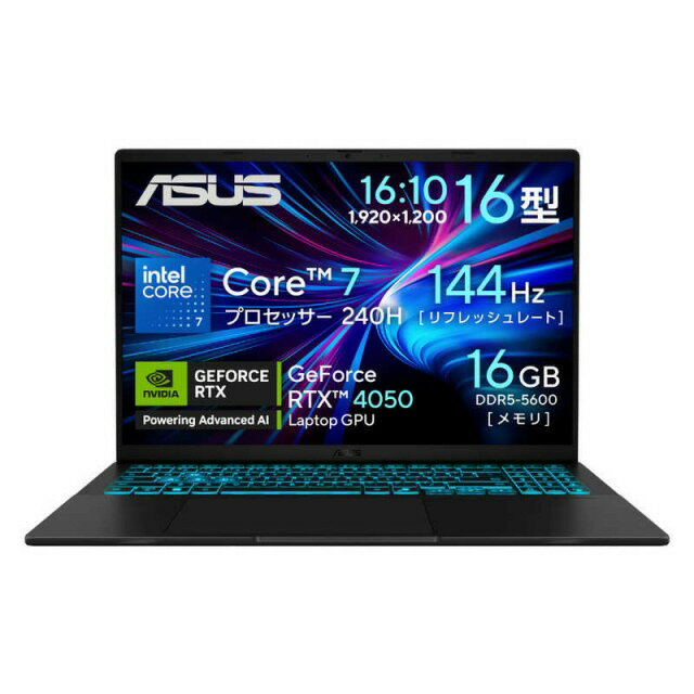 ASUS ノートパソコン Gaming V16 V3607VU-C7165R4050W