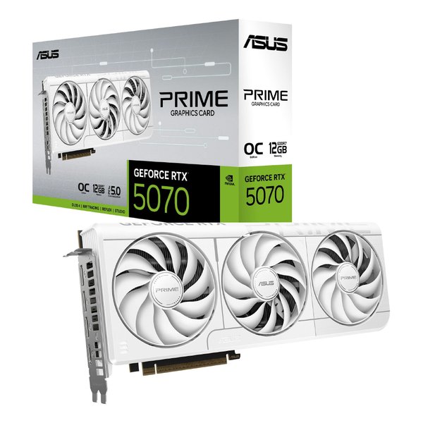 ASUS グラフィックボード PRIME-RTX5070-O12G-WHITE