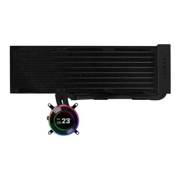 LIANLI｜リアンリ 水冷CPUクーラー ファン無しx3 LGA1851/1700・AM5/AM4 HydroShift II LCD-C 360N ブラック LL-HS2-LCD-360-N-BK