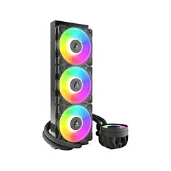 ARCTIC 水冷CPUクーラー 120mmファンx3 LGA1851/1700・AM4/AM5 Liquid Freezer III Pro 360 A-RGB ブラック ACFRE00184A