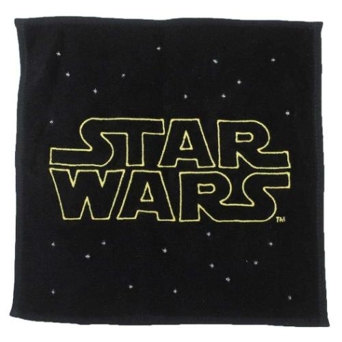 スターウォーズ ミニタオル 蓄光糸シャーリングハンカチタオル スペースロゴ STAR WARS 丸眞 新生活雑貨
