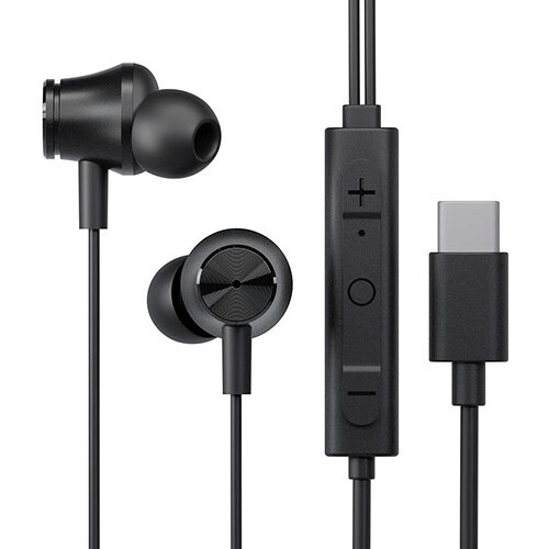 Premium Style USB Type-Cコネクタ ステレオイヤホン PG-SECE5BK1