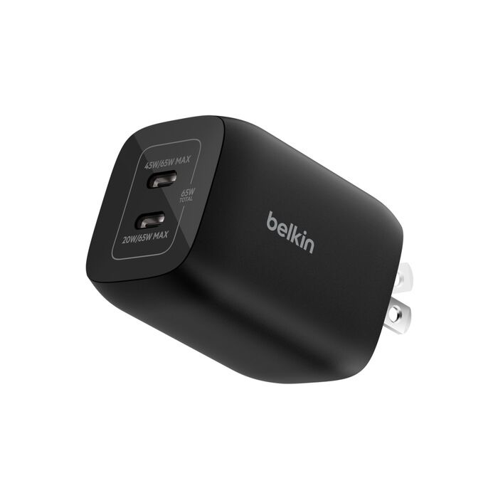 belkin ENA007qcBK Gaming デュアルUSB-Cウォールチャージャー 65W