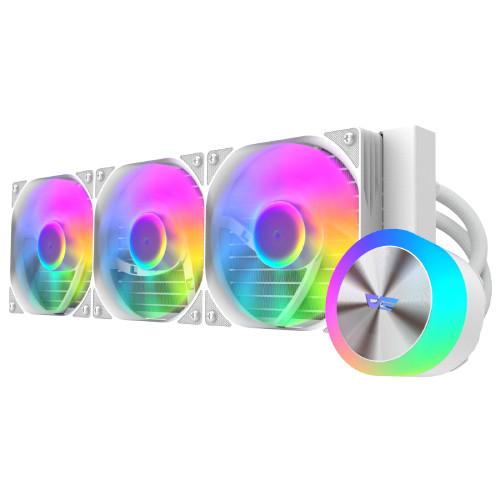 DARKFLASH 水冷CPUクーラー 120mmファンx3 LGA1851/1700/1200/115x・AM5/AM4 DG360 ホワイト DG360ARGB-WHITE