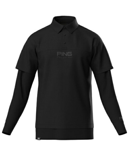 ピン｜PING メンズ レイヤードツインセット ブラック 5260801 /LLサイズ