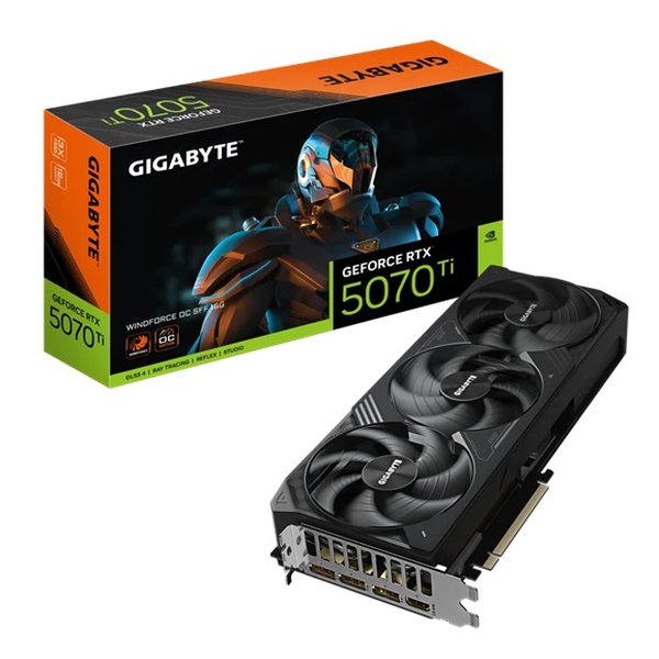 GIGABYTE GeForce RTX 5070 Ti WINDFORCE OC SFF 16G GV-N507TWF3OC-16GD