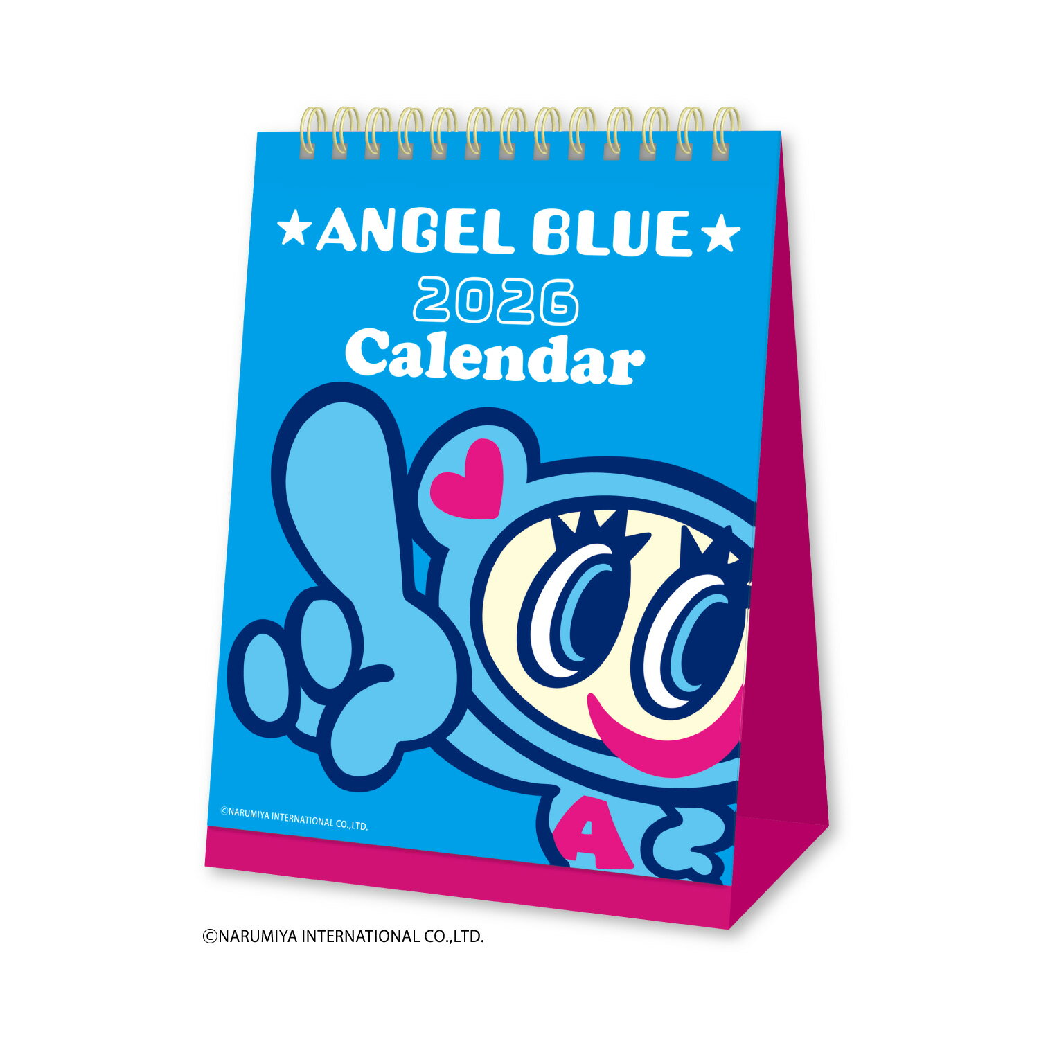 エンジェルブルー 2026Calendar 卓上カレンダー2026年 卓上 スケジュール 新日本カレンダー キャラクター インテリア 令和8年暦