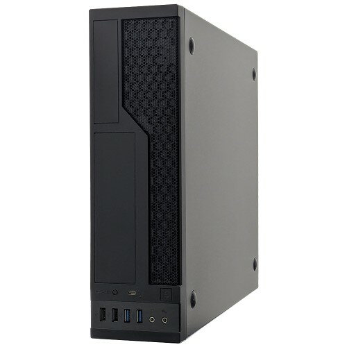 IN WIN 80PLUS GOLD 300W電源搭載 スリムPCケース CE685/300G/C /MicroATX ＆ Mini-ITX対応/USB 3.2 Gen2x2 Type-Cポート/5.25インチベイ/ブラック IW-CE685/300G/C