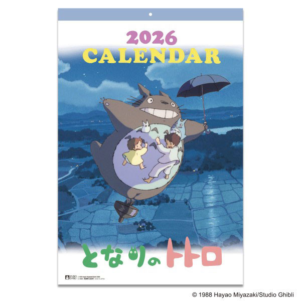 となりのトトロ　２０２６年壁掛けカレンダー　ＣＬ−００２