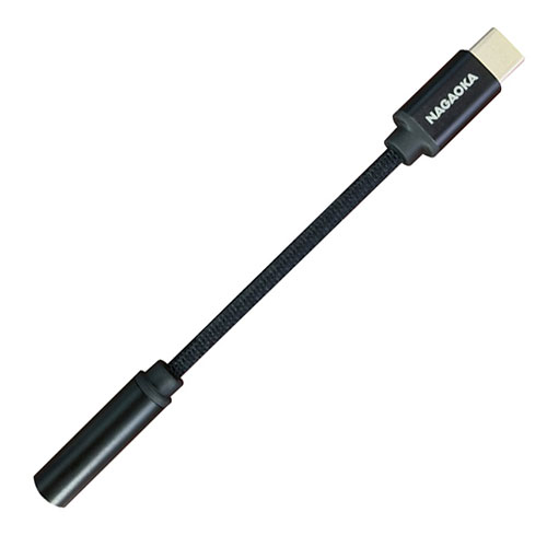 NAGAOKA オーディオ変換アダプタ NTYPECAD01BK