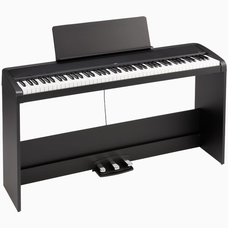 コルグ 電子ピアノ デジタルピアノ B2+SP BLACK +純正ピアノイス PC-300BK セット ヘッドホン・お手入れクロス付