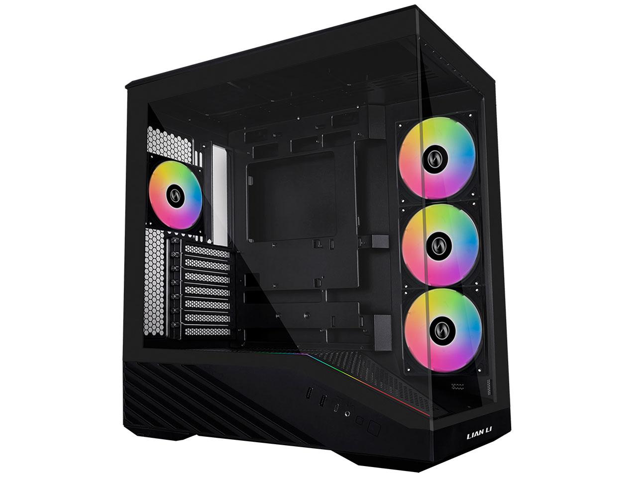 LIANLI｜リアンリ PCケース ATX /Micro /Extended /Mini-ITX VECTOR V100R ファン搭載モデル ブラック Black