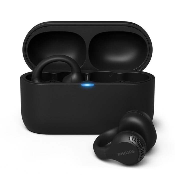 PHILIPS イヤーカフ型 ワイヤレス イヤホン TAQ2000/ブラック Headphone/Earphone