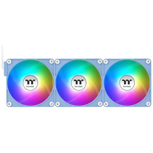 THERMALTAKE｜サーマルテイク ケースファンx3 120mm /2000RPM リバースブレード CT120 EX Reverse ARGB Sync PC Cooling Fan 3 Pack Hydrangea Blue CL-F198-PL12BU-A