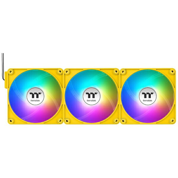 THERMALTAKE｜サーマルテイク ケースファンx3 140mm /1800RPM CT140 EX ARGB Sync PC Cooling Fan 3 Pack Bumblebee CL-F217-PL14BB-A