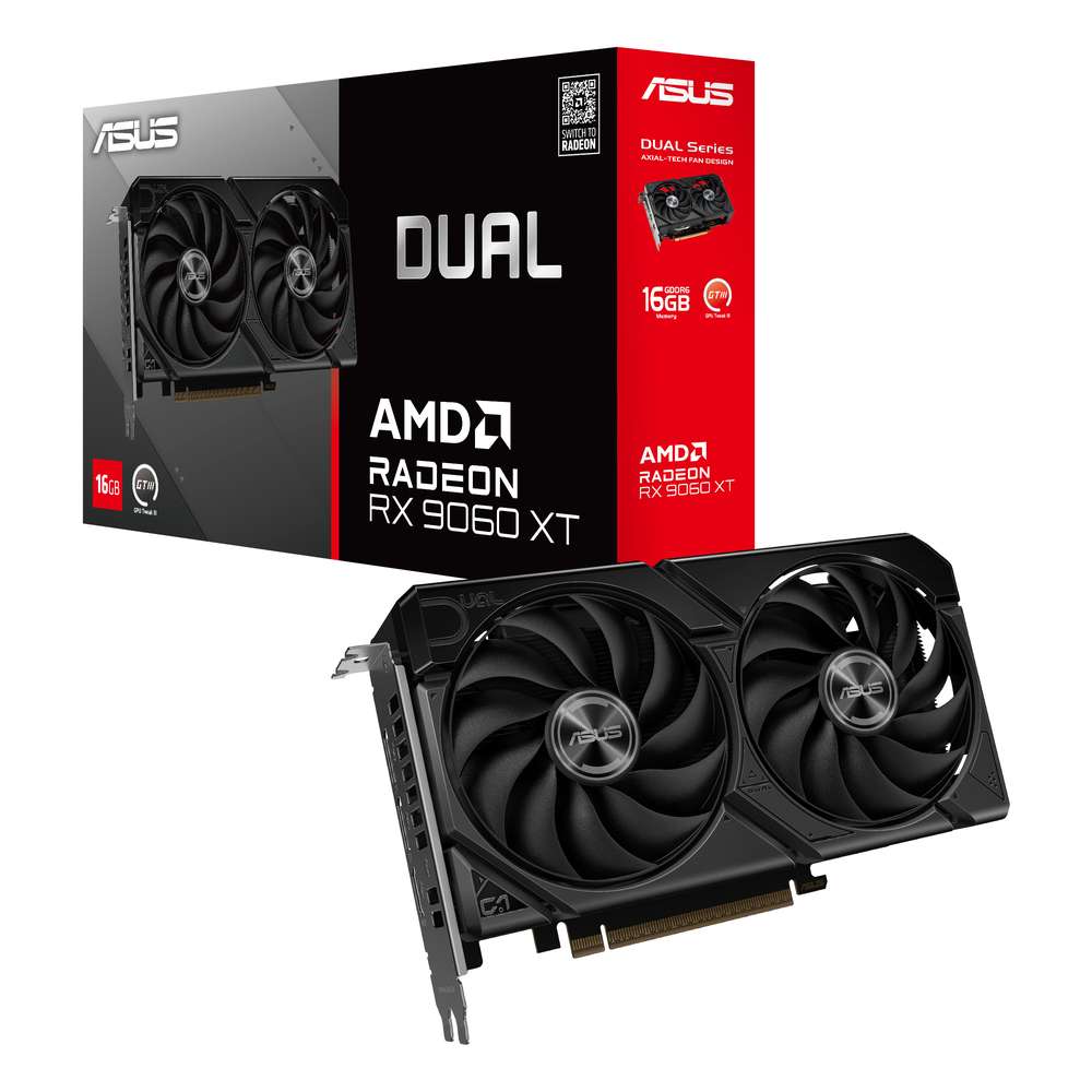 ASUS グラフィックボード DUAL-RX9060XT-16G