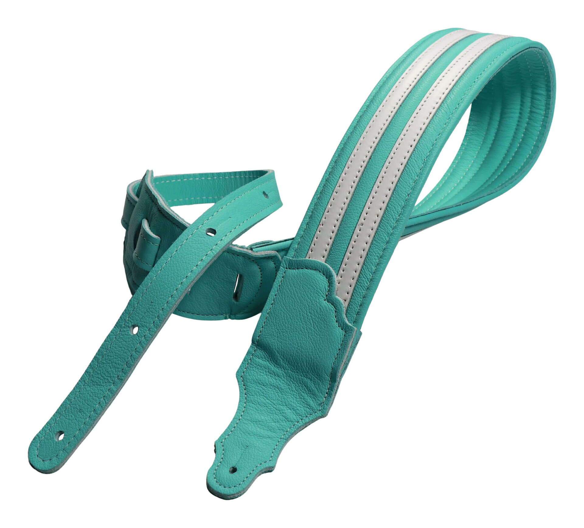 フランクリン Hot Rod 本革 ギターストラップ Seafoam Green HR-SG-W