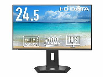 IODATA EX-C251SH-GF ワイド液晶ディスプレイ 24.5型/ 1920×1080/ HDMI、USB Type-C/ ブラック/ スピーカー：なし/ 広可動域なフリースタイルスタンド