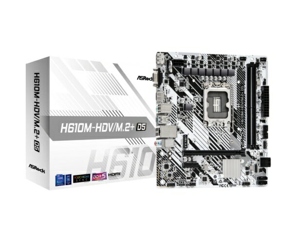 ASRock マザーボード H610M-HDV/M.2+ D5