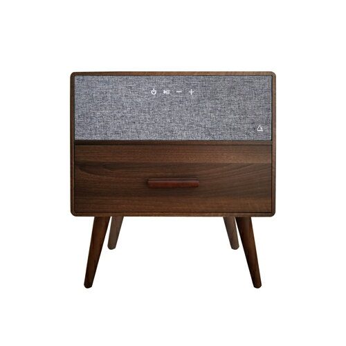 【美品】welle W301T Mellow 360°スピーカー サイドテーブル Welle 360°Bluetoothスピーカー搭載＆USB充電ポート付きサイド