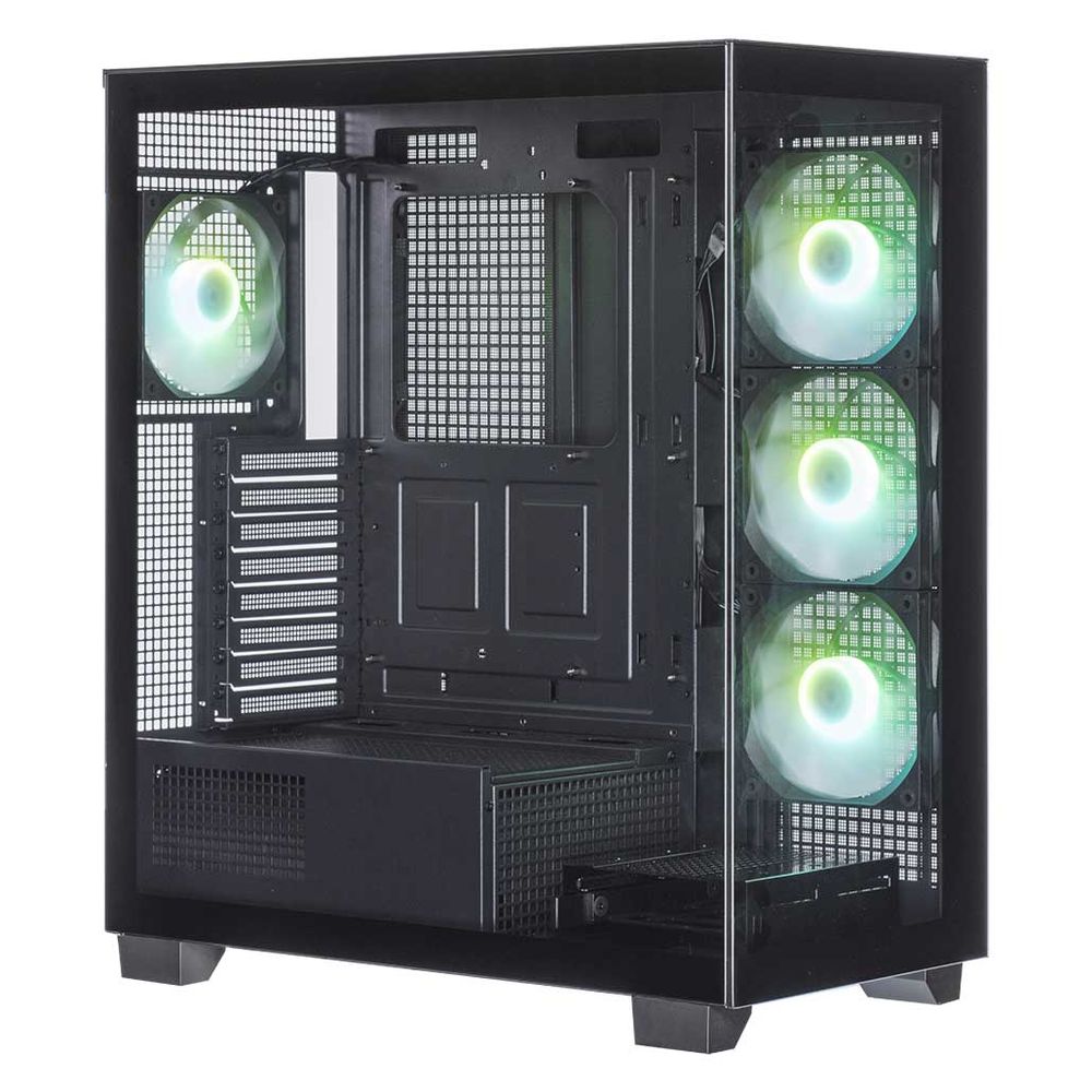 玄人志向｜KUROUTOSHIKOU PCケース ATX /Micro ブラック KRC-AT01B