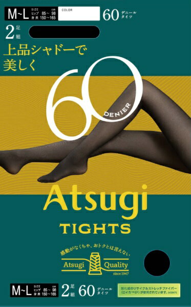アツギ｜ATSUGI アツギタイツ60D2PLLLブラック ブラック FP60002P