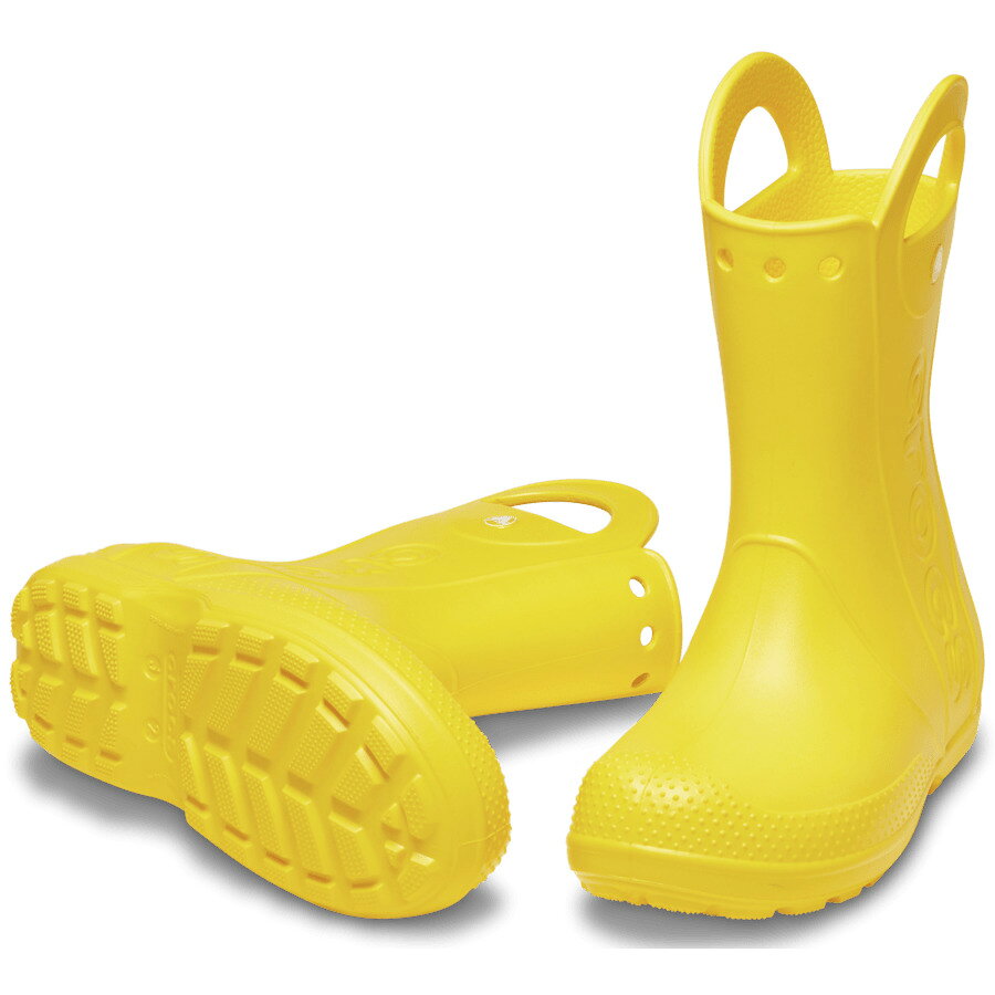 CROCS クロックス KIDS HANDLE IT RAIN BOOT キッズ ハンドル イット レイン ブーツ 18.5cm/C12 Yellow 211052