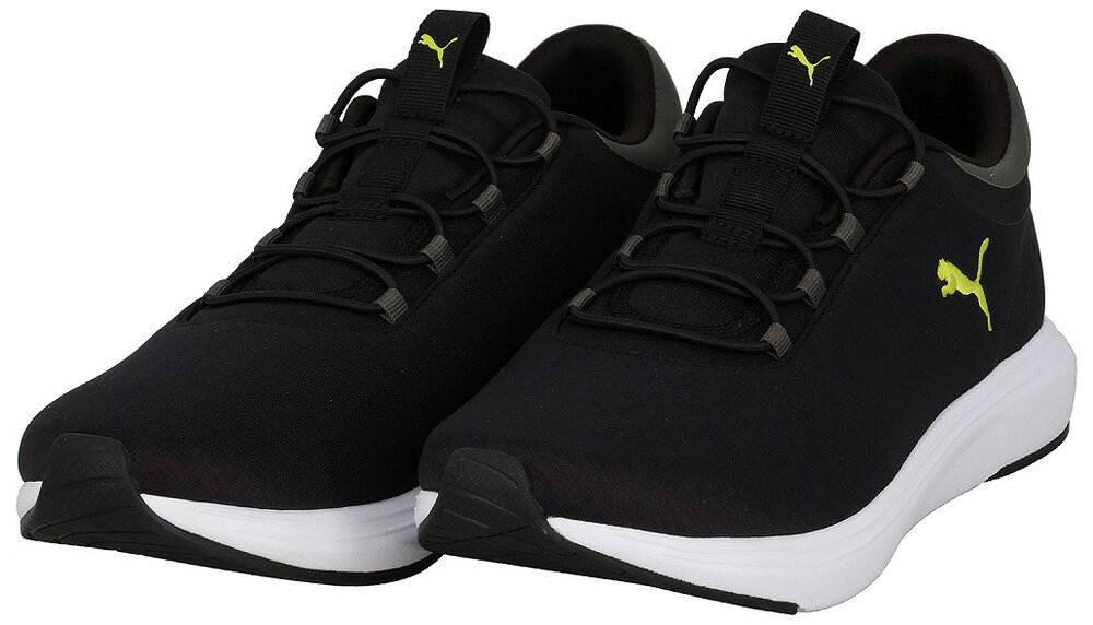 プーマ ユニセックス SOFTRIDE クルーズ 2 スリップオン コード PUMA Black-Lime Smash-Shadow Gray・サイズ：26.5cm PJ-31200503-265