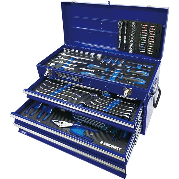 Signit Tools 【楽天市場】喜一工具 SIGNET シグネット 9.5SQ 85PC ツールセット ブルー 800S-8525BL | 価格比較 - 商品価格ナビ